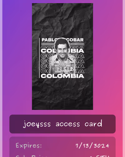 joeysss club card