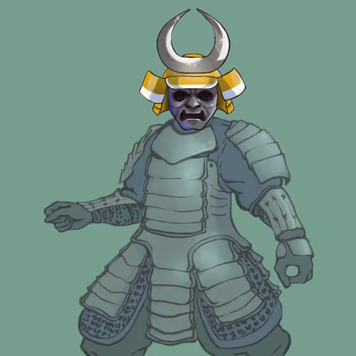 Silver Horned Kabuto