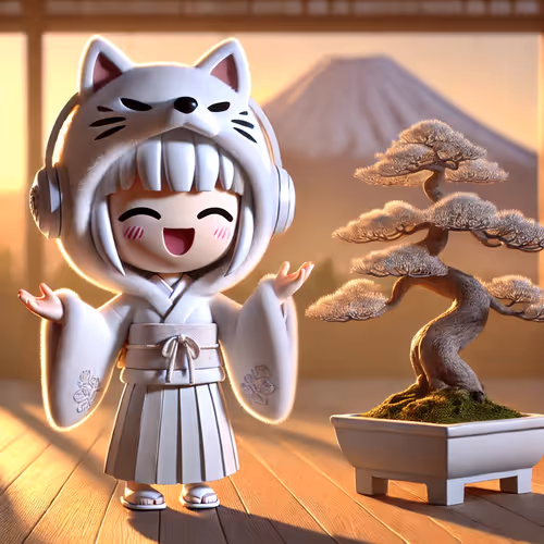 Kokeshii BONSAI Punks FiestMINT SBT WHITE