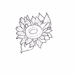 Beauty Tattoo Stencil Flower 6