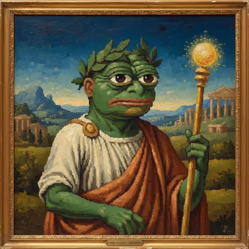 Pixel art pepe the frog