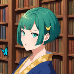Emerald Kimono Maiden