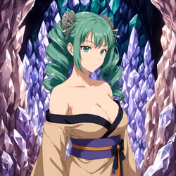 Emerald Kimono Maiden