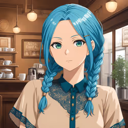 Azure Elegant Maiden