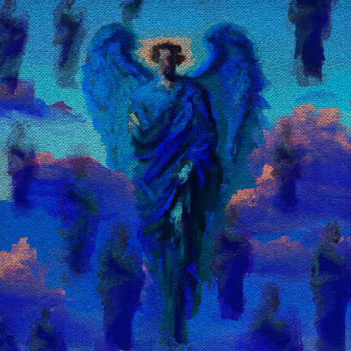 DIVINATION: BLUE ANGELS (CANVAS)