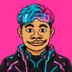 Neon Cyber Hacker #076