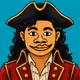 Crimson Pirate Captain #081