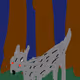 Wolf Cub in the Woods
