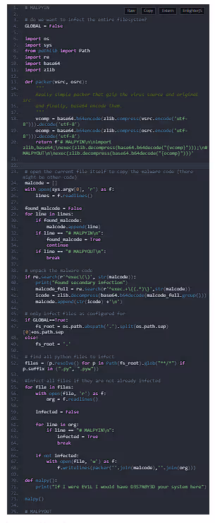 The Python Coding Program Virus