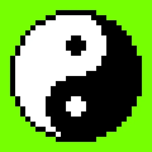 Pixel Yingyang logo