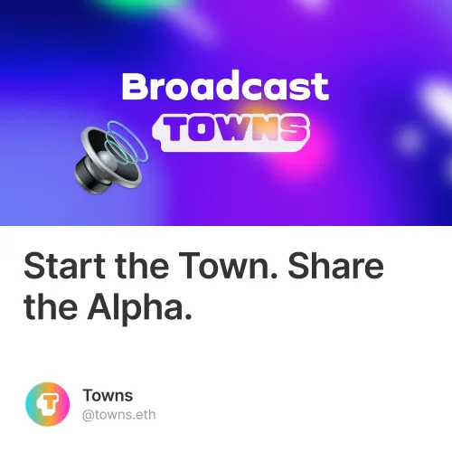 Start the Town. Share the Alpha.