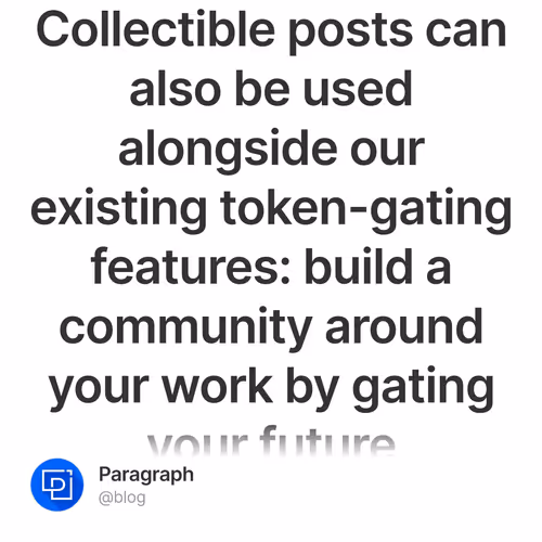 Collectibles on Paragraph