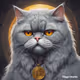 Mister Miggles with Bitcoin Necklace