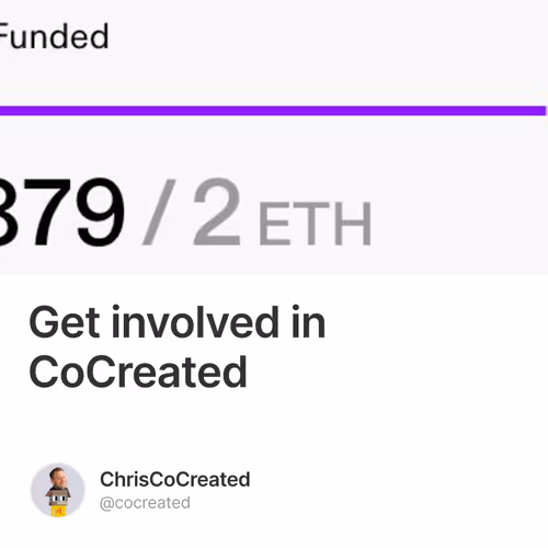 Get involved in CoCreated