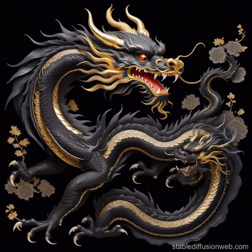 Gold-Black Dragon