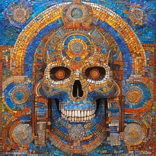Mosaic skull