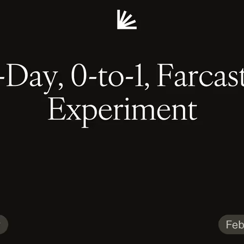 19-Day, 0-to-1, Farcaster Experiment