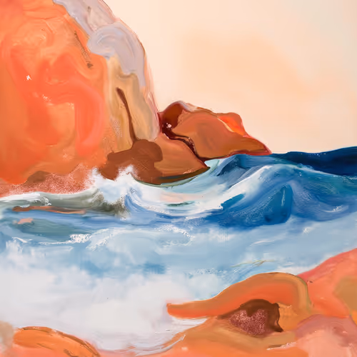 Waves crashing