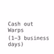 Cash out 0.005 ETH of Warps