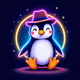 Penguin Noir Glow