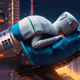 Ninja punk with rocket
