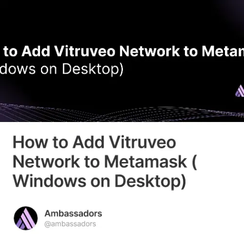 How to Add Vitruveo Network to Metamask (Windows on Desktop)