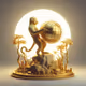 monkey with btc gold