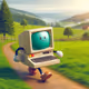 Cute retro computer