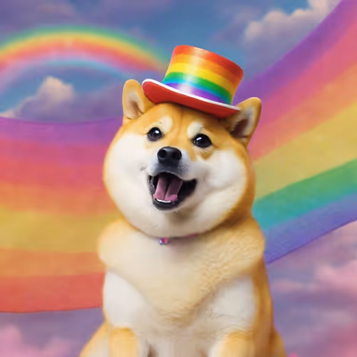 Doge Rainbow Hat