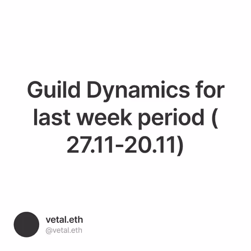 Guild Dynamics for last week period (27.11-20.11)