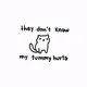 my tummy hurts by poorly drawn cats