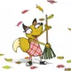 autumn dancing fox