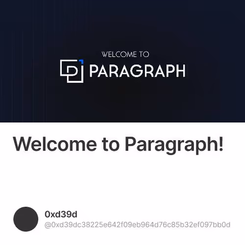 Welcome to Paragraph!