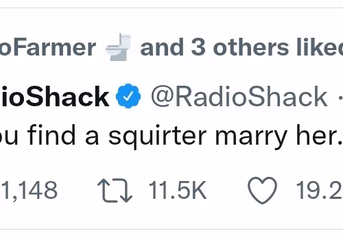 Radioshack Tweet