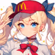 Girl decides to work in a fast food restaurant