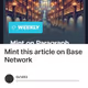 Mint this article on Base Network