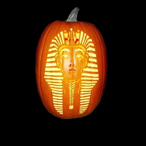 King Tut's Pumpkin Mask