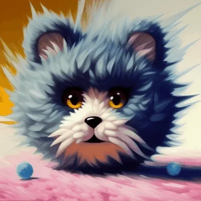 Balls fuzzy fur