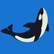 Orca in blue