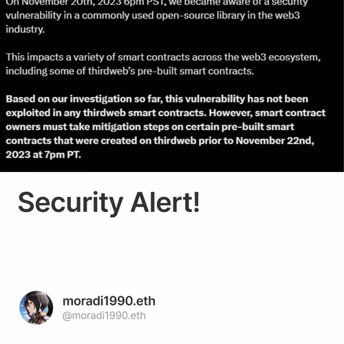 Security Alert!
