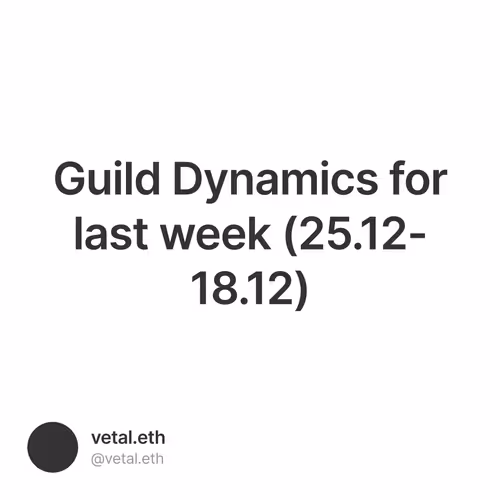 Guild Dynamics for last week (25.12-18.12)