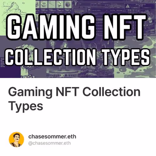 Gaming NFT Collection Types