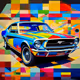 Mosaic Muscle Car
