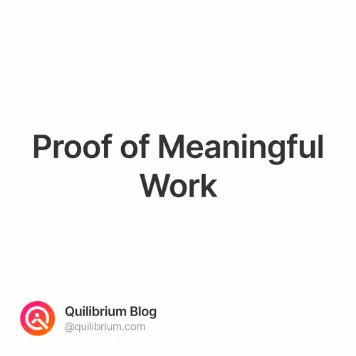 Proof of Meaningful Work