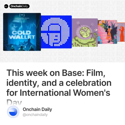 This week on Base: Film, identity, and a celebration for International Women's Day