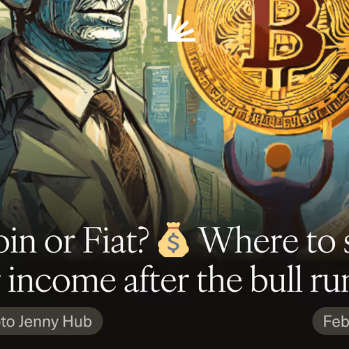 Bitcoin or Fiat? 💰 Where to store your income after the bull run?