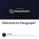 Welcome to Paragraph!