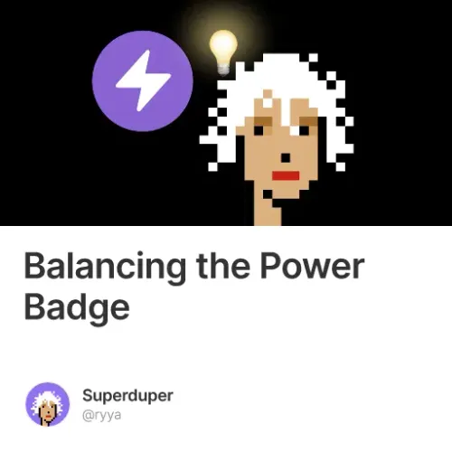 Balancing the Power Badge