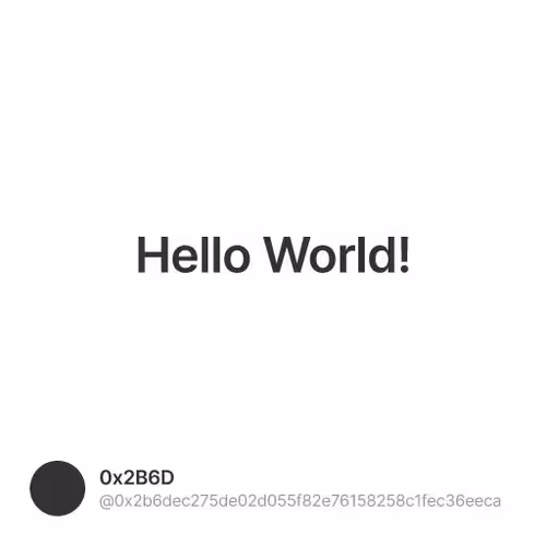 Hello World!