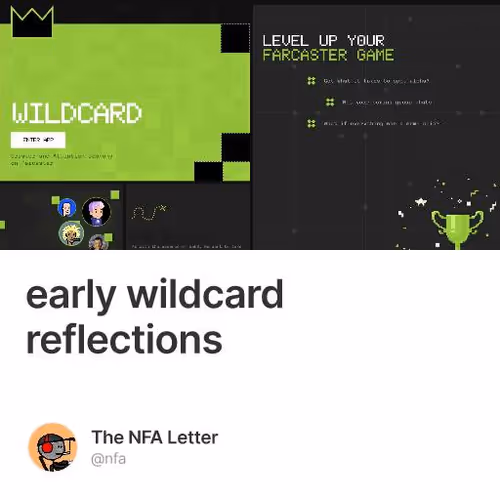 early wildcard reflections